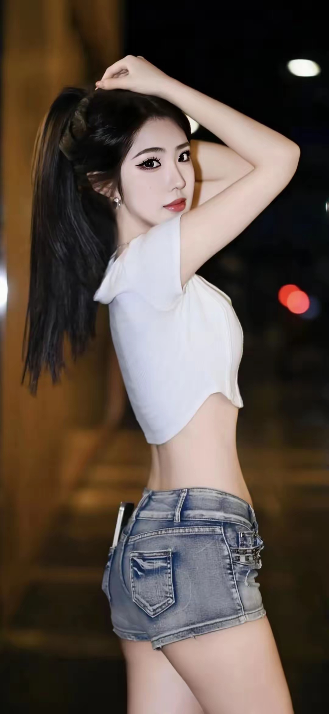 美女壁纸手机壁纸_美女照片背影侧面唯美