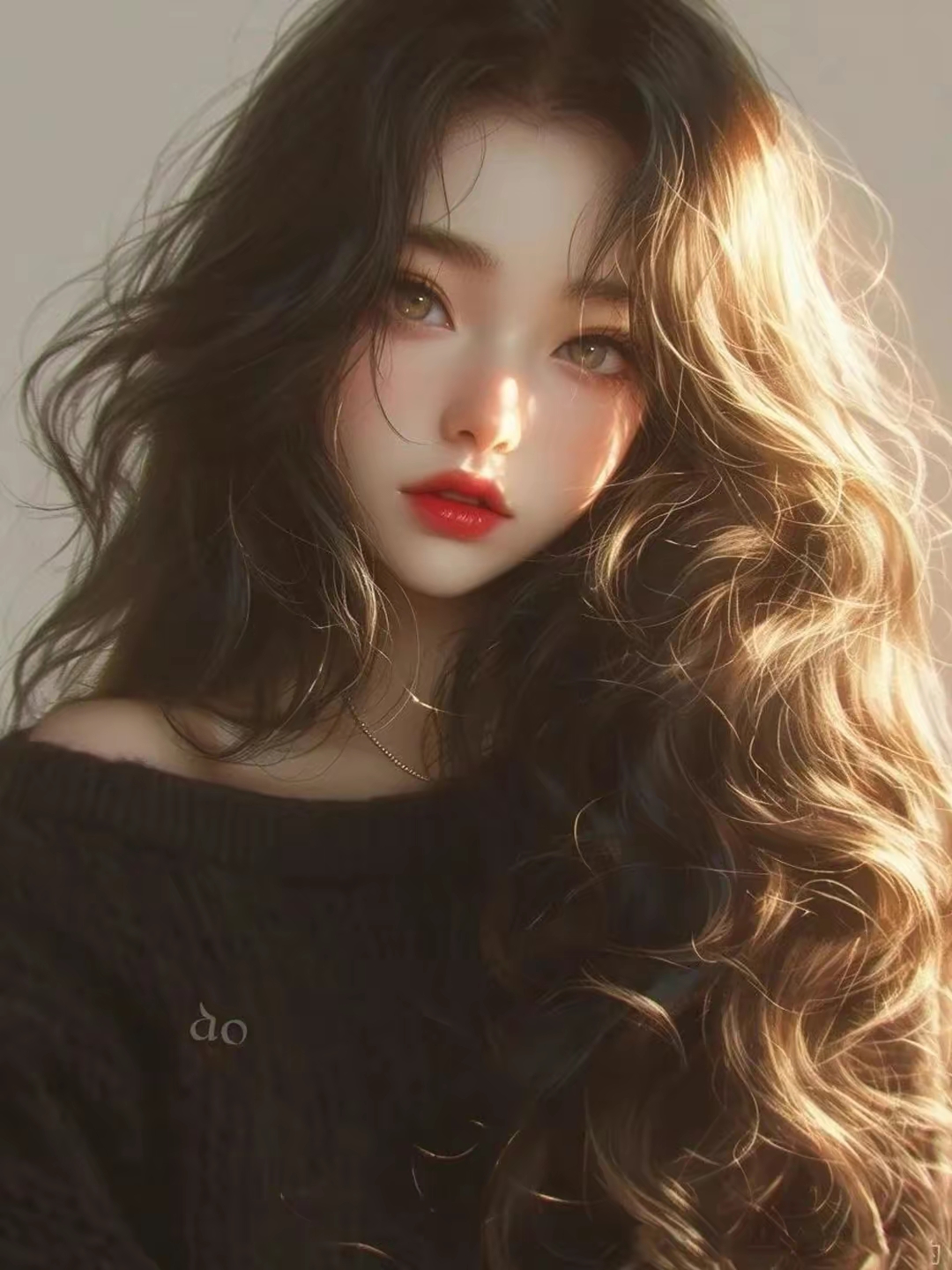 美女图片微信头像侧面_美女头像真人