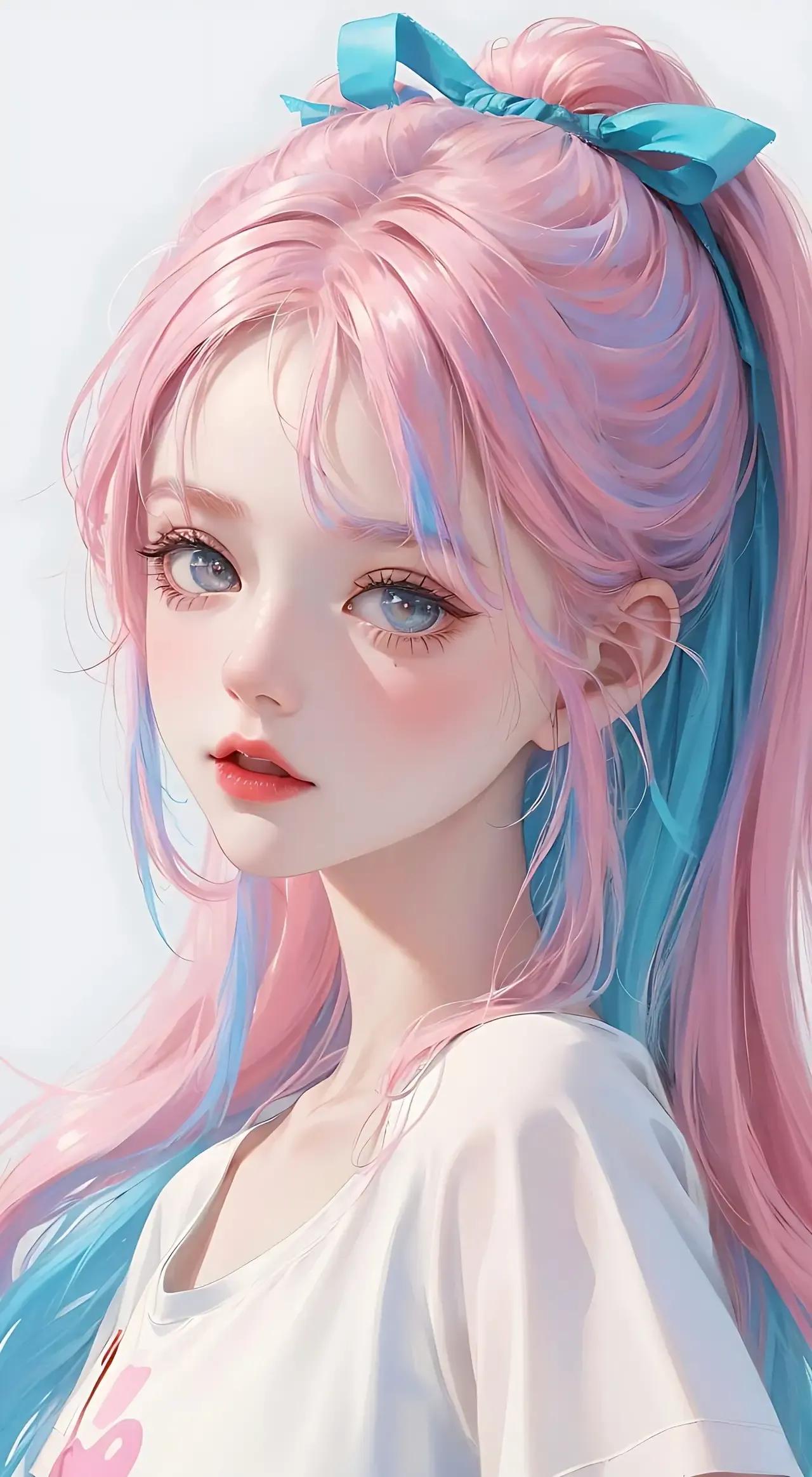 中秋节可爱玉兔简约电脑桌面壁纸_美女头像