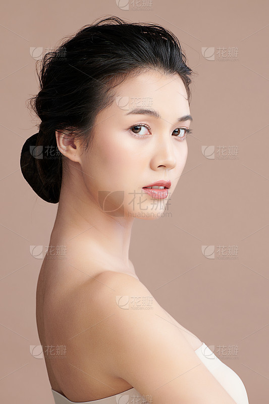 手绘人物侧脸简笔画_美女照片头像真人图片