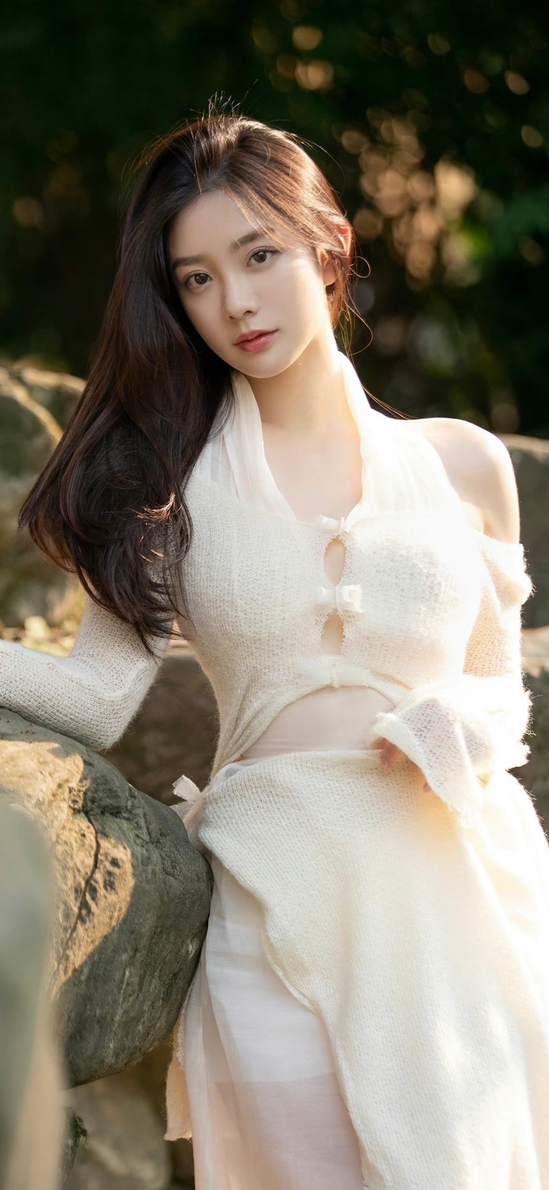 森系清纯可爱美女抬头美女壁纸_美女壁纸