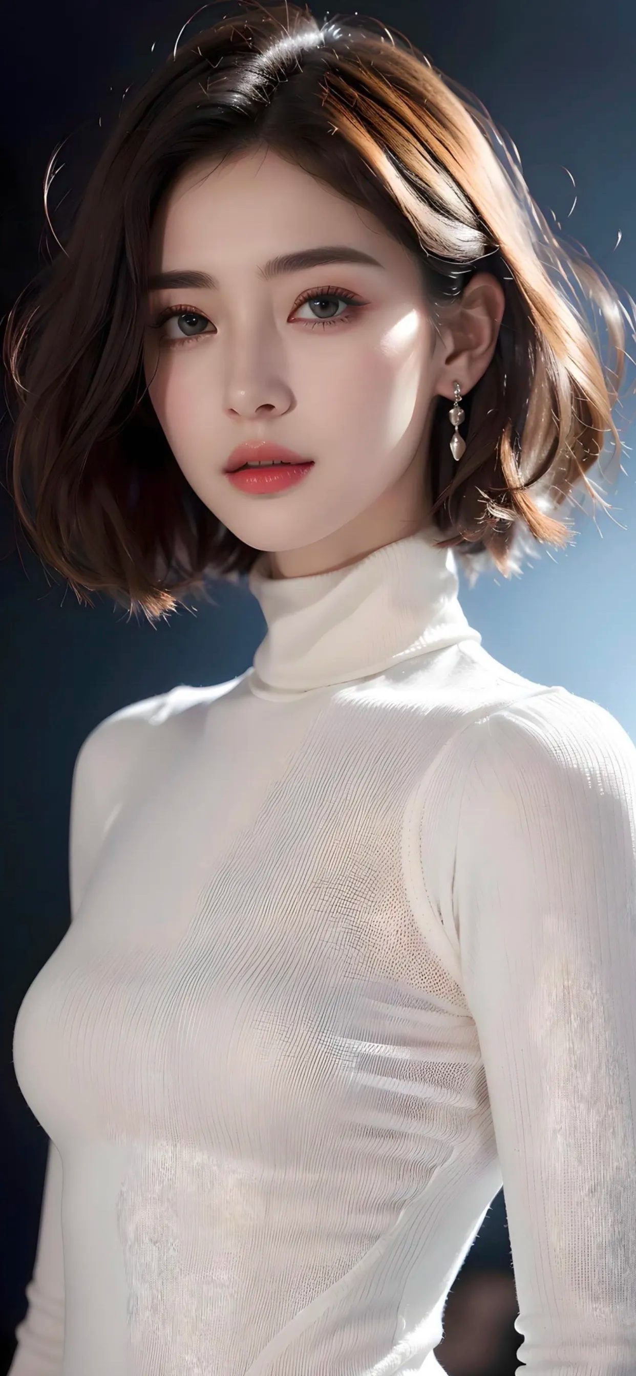 近距离细节美丽的耳环在魅力的照片_美女图片微信头像侧面