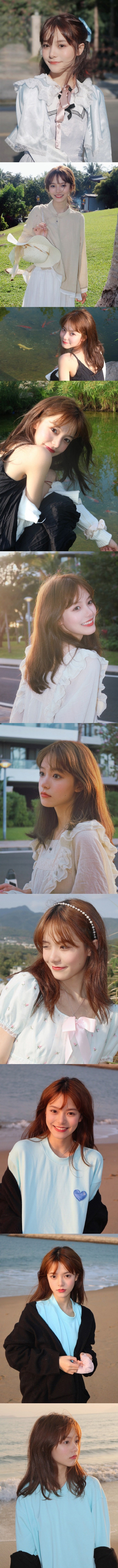 美丽的年轻女子在城市使用电话_美女头像真人
