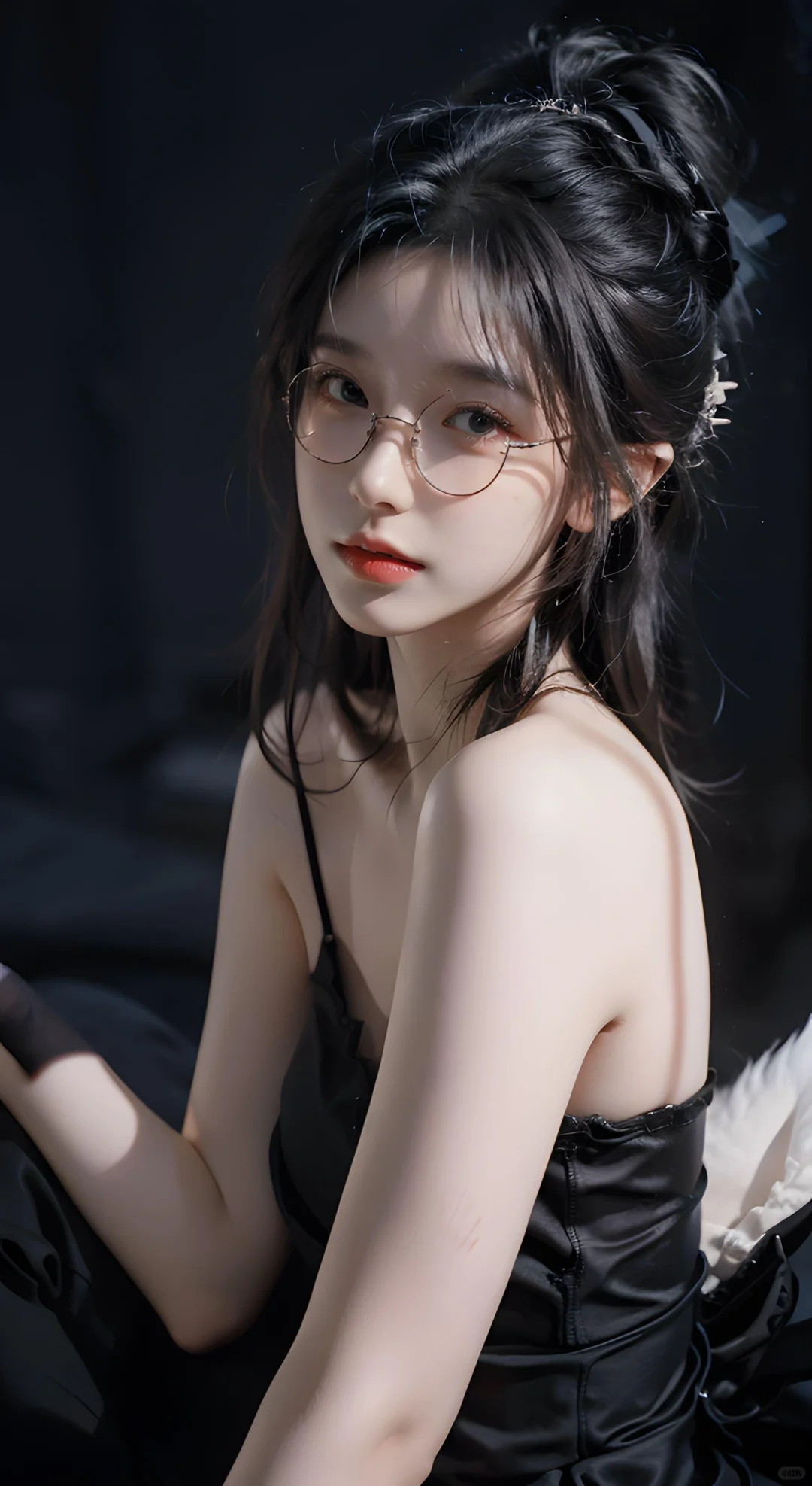 沙发上的美女白色毛衣美女壁纸_美女图片微信头像背影