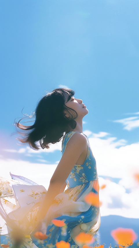 三八妇女节女神节女王节唯美浪漫人物剪影背景图片素材_美女头像真人可爱