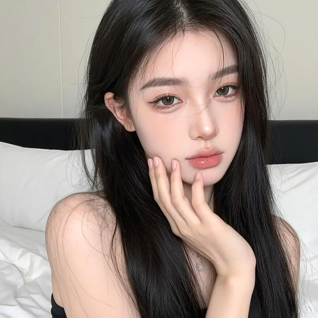 三八妇女节双重曝光女性剪影背景_美女头像可爱萌萌
