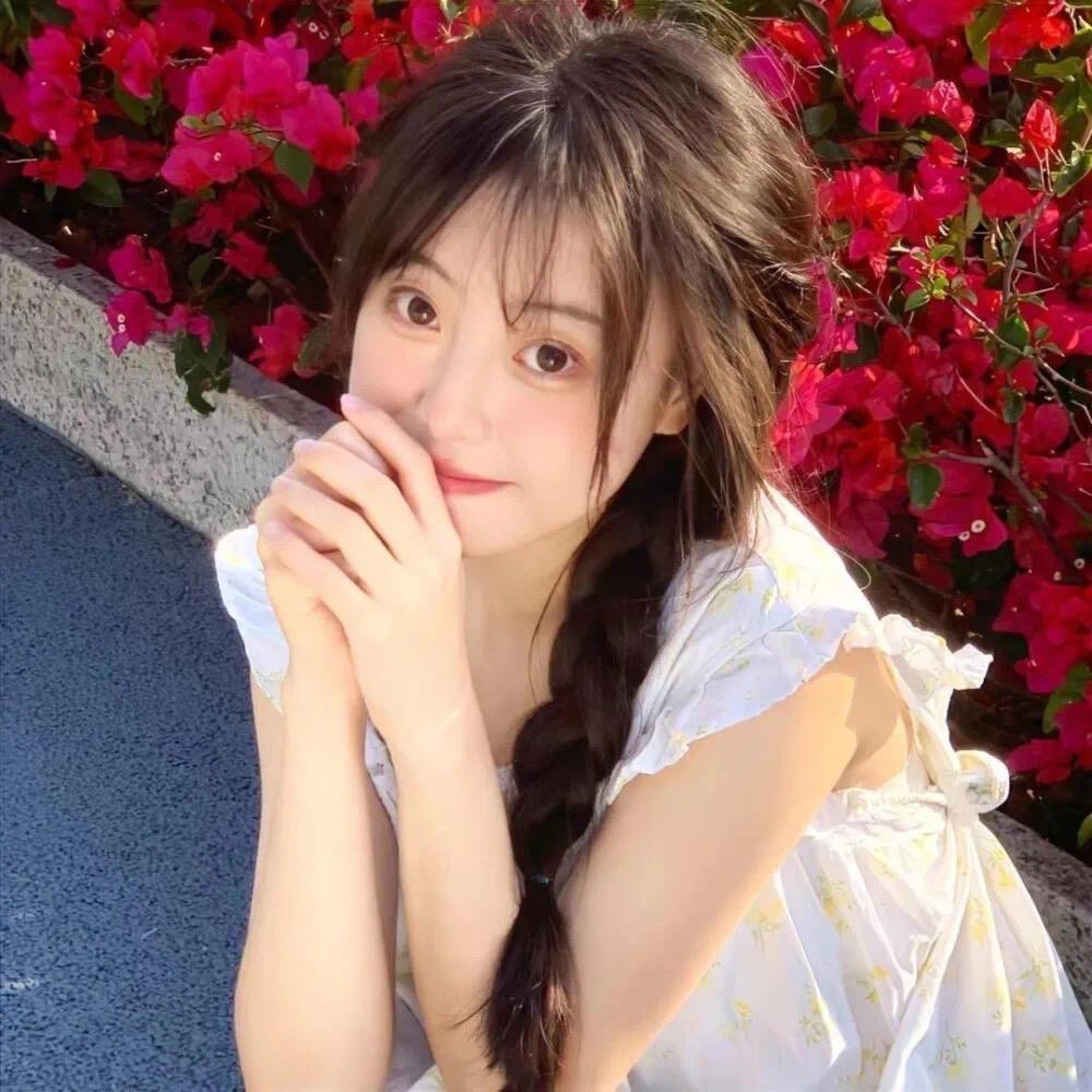 插画个人头像白月光女孩海边形象绘小红书_美女照片大全壁纸高清