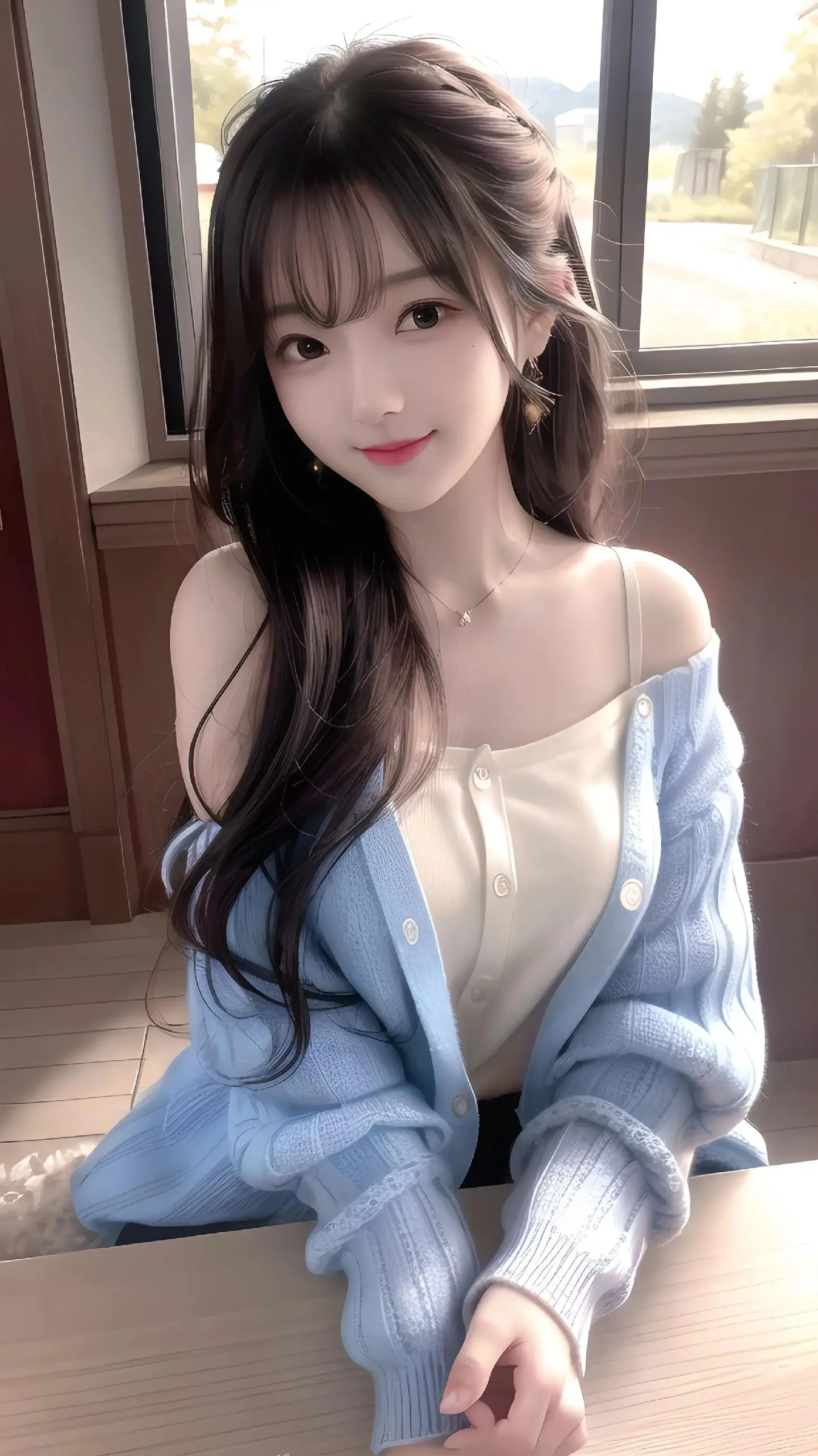 漂亮的年轻女子金色卷发时尚_美女头像真人