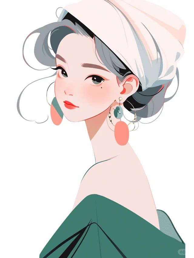 保姆级二次元发型画法申鹤_美女照片头发