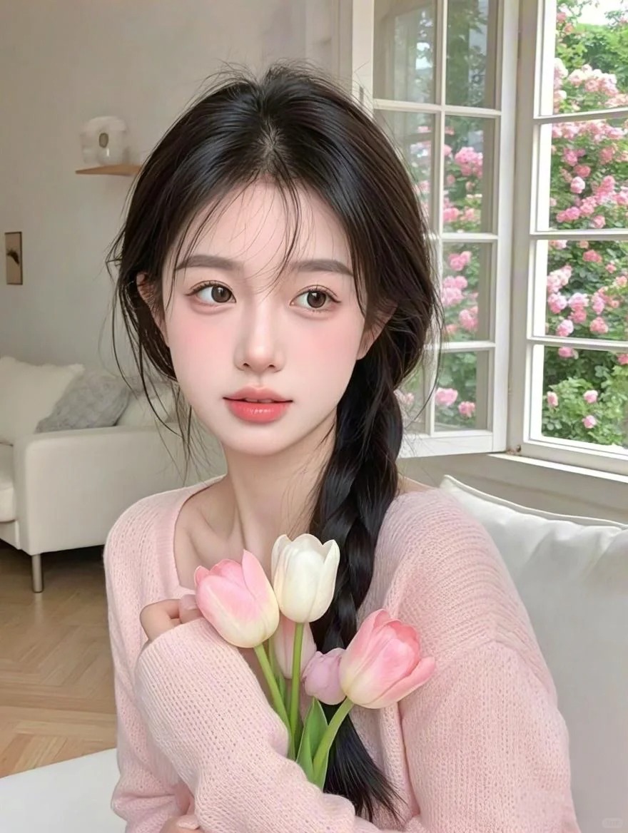 墨茨收集女头真人头像欧美_美女照片侧脸好看头像