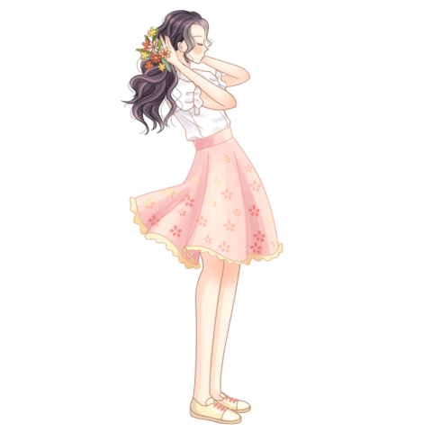 手绘夏季水果可爱情侣头像_美女壁纸