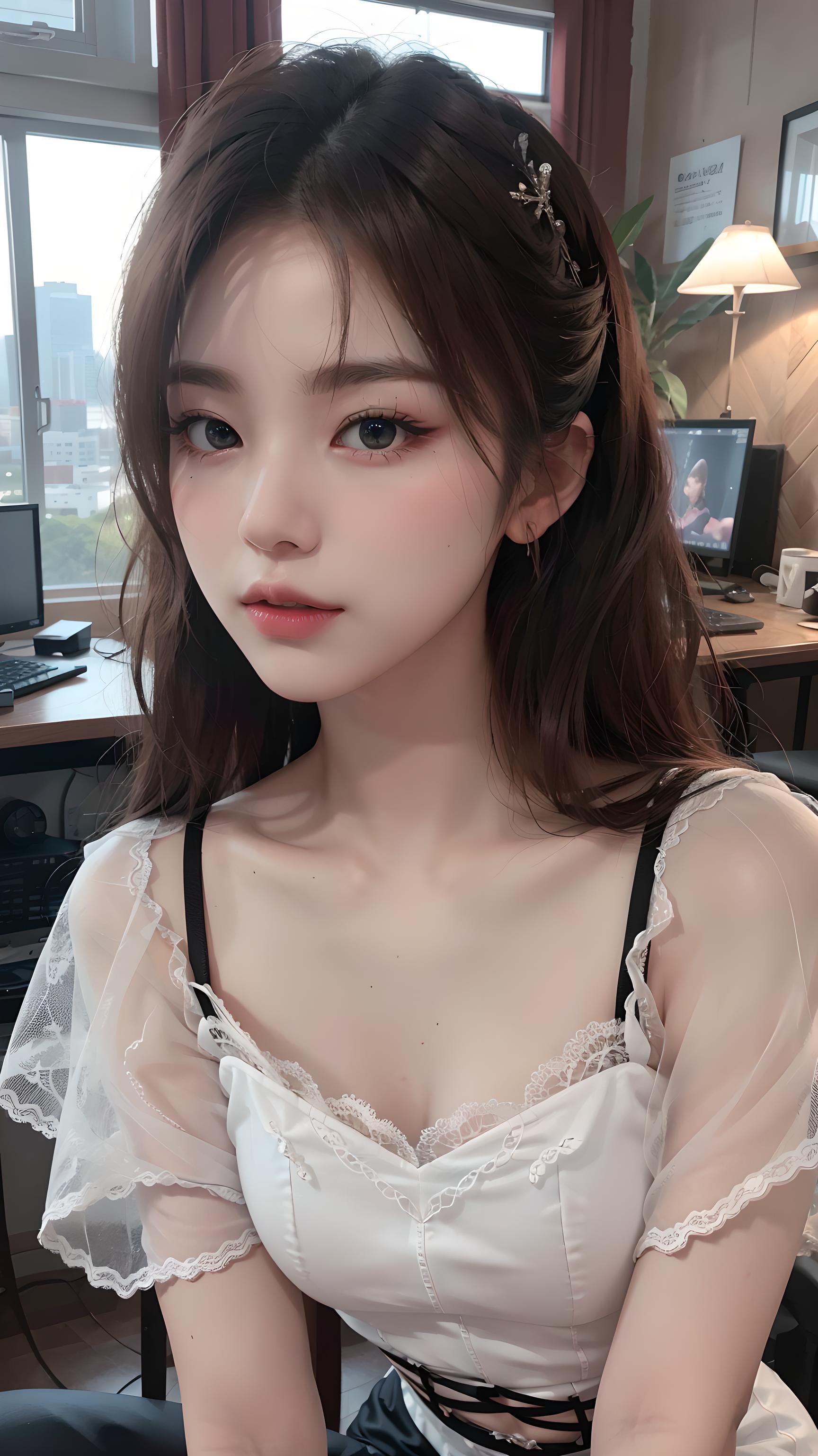 美女照片头发_美女照片相册壁纸